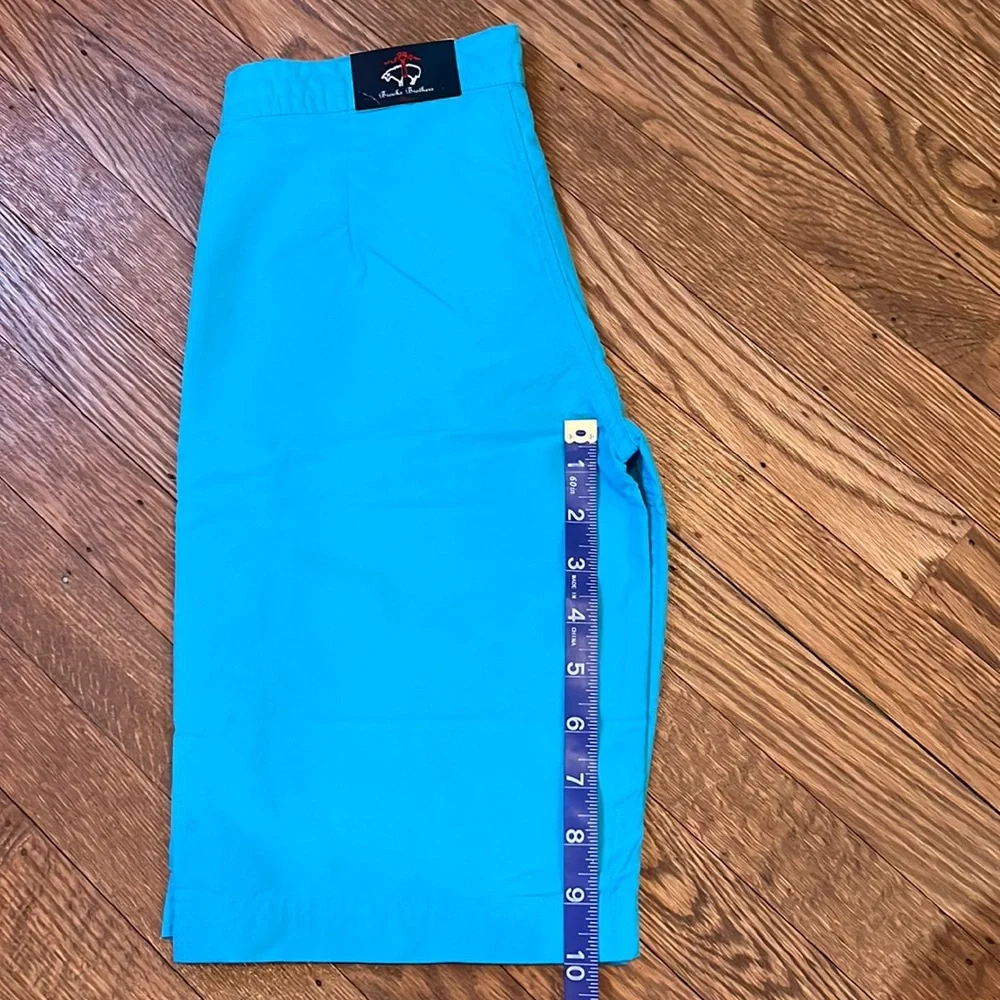 Brooks Brothers Turquoise Crab Kids Swim Trunks size 6 NWT